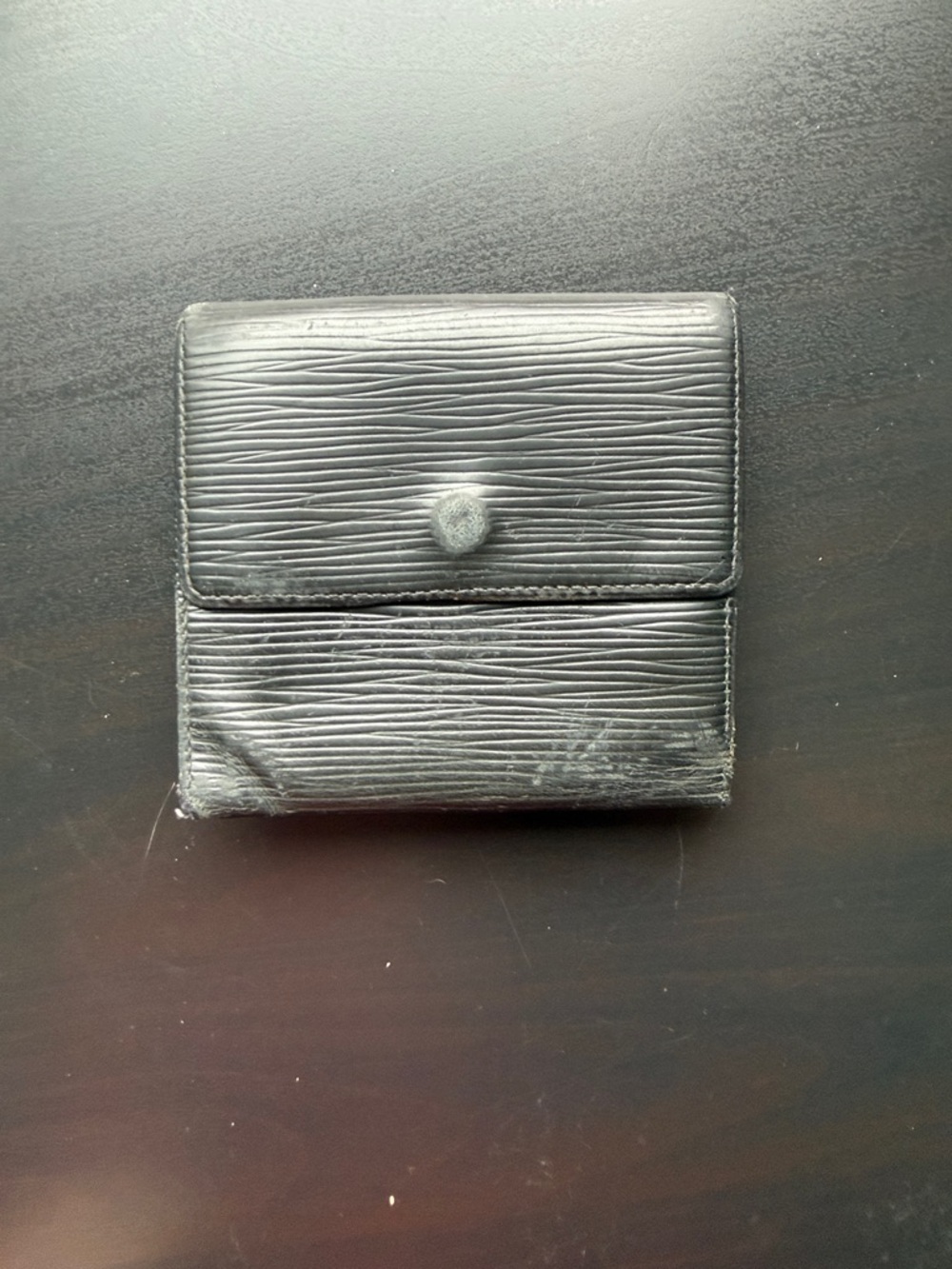 Louis Vuitton Black Epi Leather Compact Wallet - Picture 4 of 12